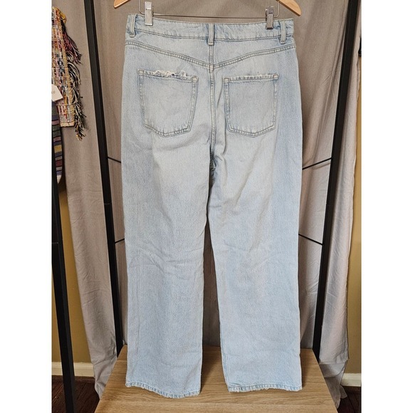 Garage Denim Jambe Large/Wide Leg High-Rise Jeans Size 9 - Picture 6 of 13